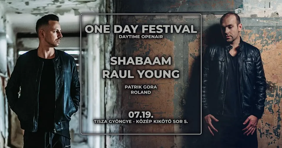 SUNDERLAND PRESENTS | ONE DAY FESTIVAL | SHABAAM | RAUL YOUNG | DAYTIME OPENAIR |
